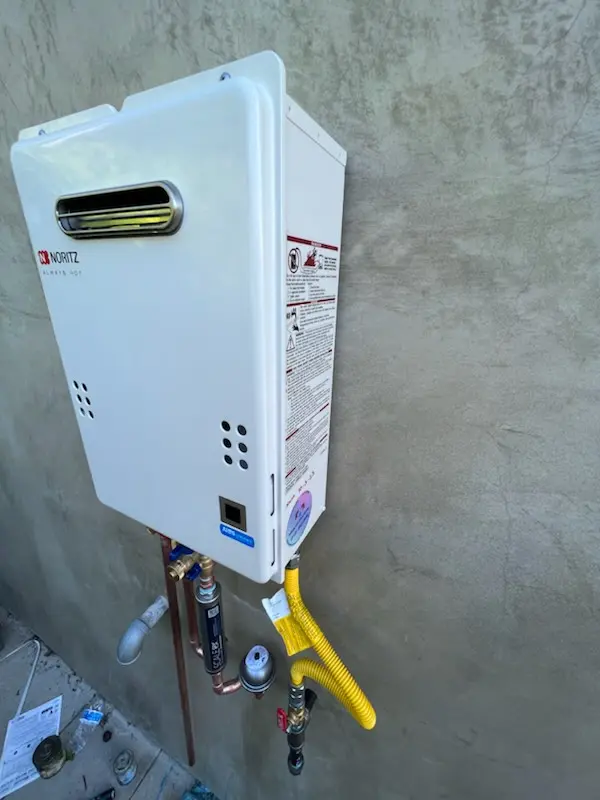 Tankless water heater installation for Ford homes
